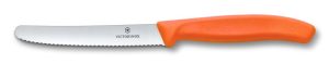 Victorinox Serrated Knife 11cm Orange