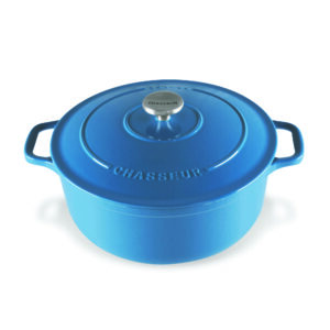 Chasseur Round French Oven 24cm/4L Blue