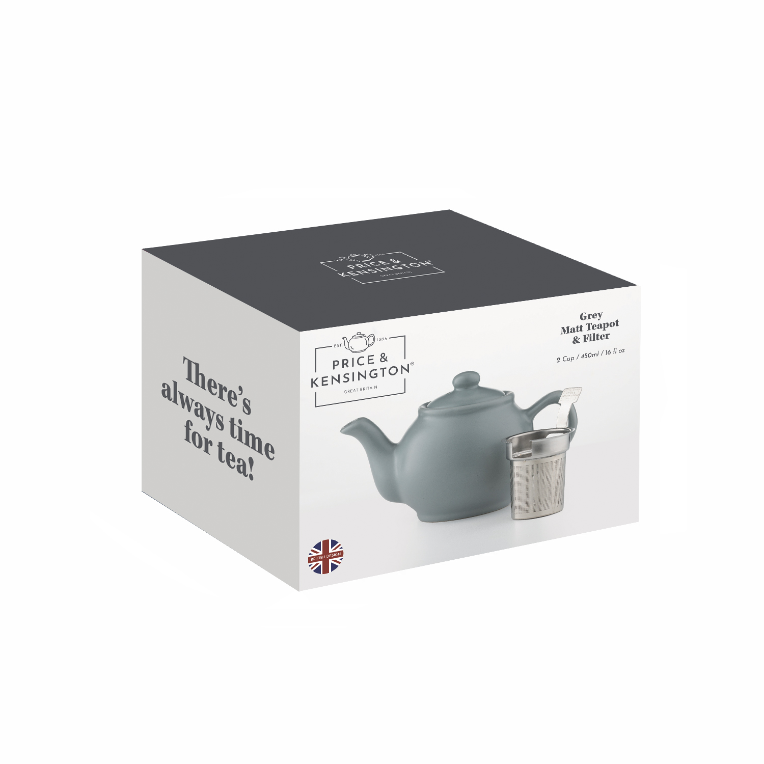 Price & Kensington 2 Cup Teapot – Grey - Image 2