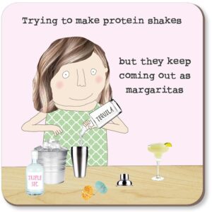 Rosie Made A Thing Coaster - Protein Shakes