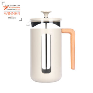 La Cafetière Pisa 8 Cup 1000ml Stainless Steel Cafetiere, Latte