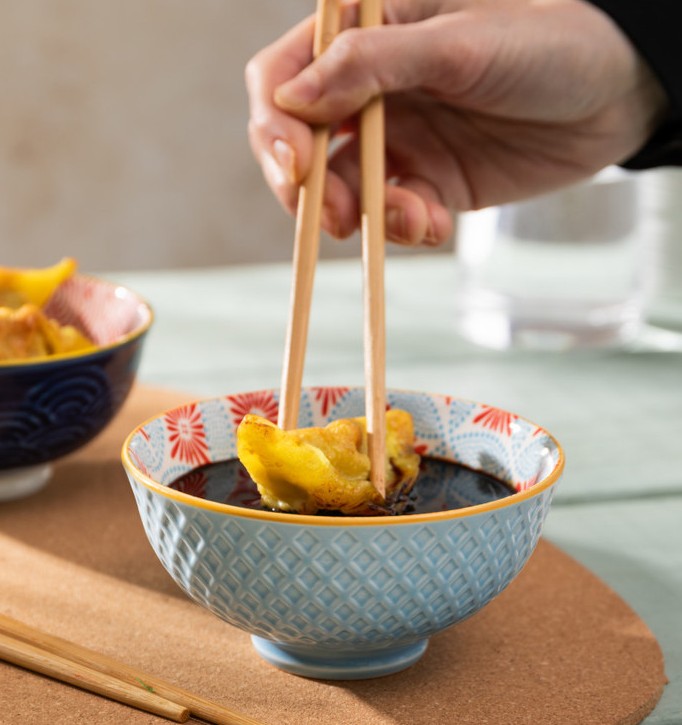 Mikasa Nibble Bowl 12cm Blue Mosaic - Image 4