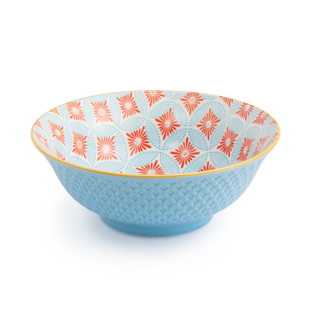 Mikasa Ramen Bowl 21cm Blue Mosaic