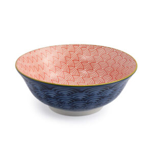 Mikasa Ramen Bowl 21cm Blue Red Arc