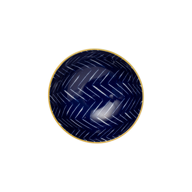 Mikasa Nibble Bowl 12cm Indigo Chevron - Image 3