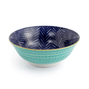 Mikasa Ramen Bowl 21cm Indigo Chevron