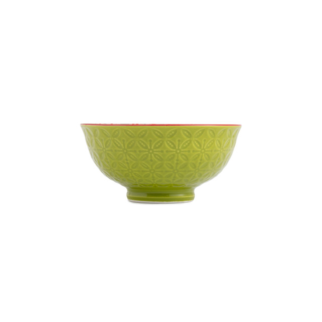 Mikasa Nibble Bowl 12cm Green Blue Geometric - Image 2