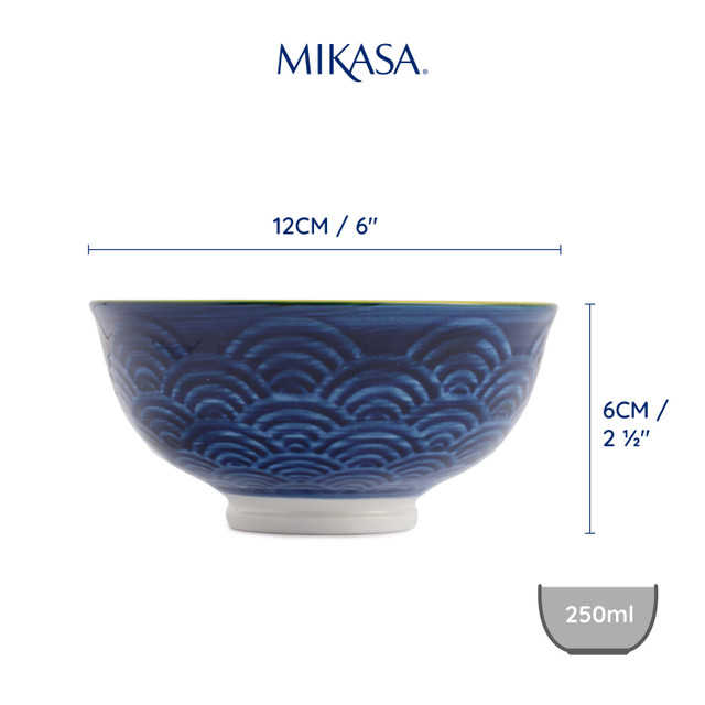 Mikasa Nibble Bowl 12cm Blue Red Arc - Image 5