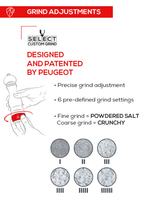 Peugeot Paris u'Select Salt Mill 18cm - Natural - Image 5