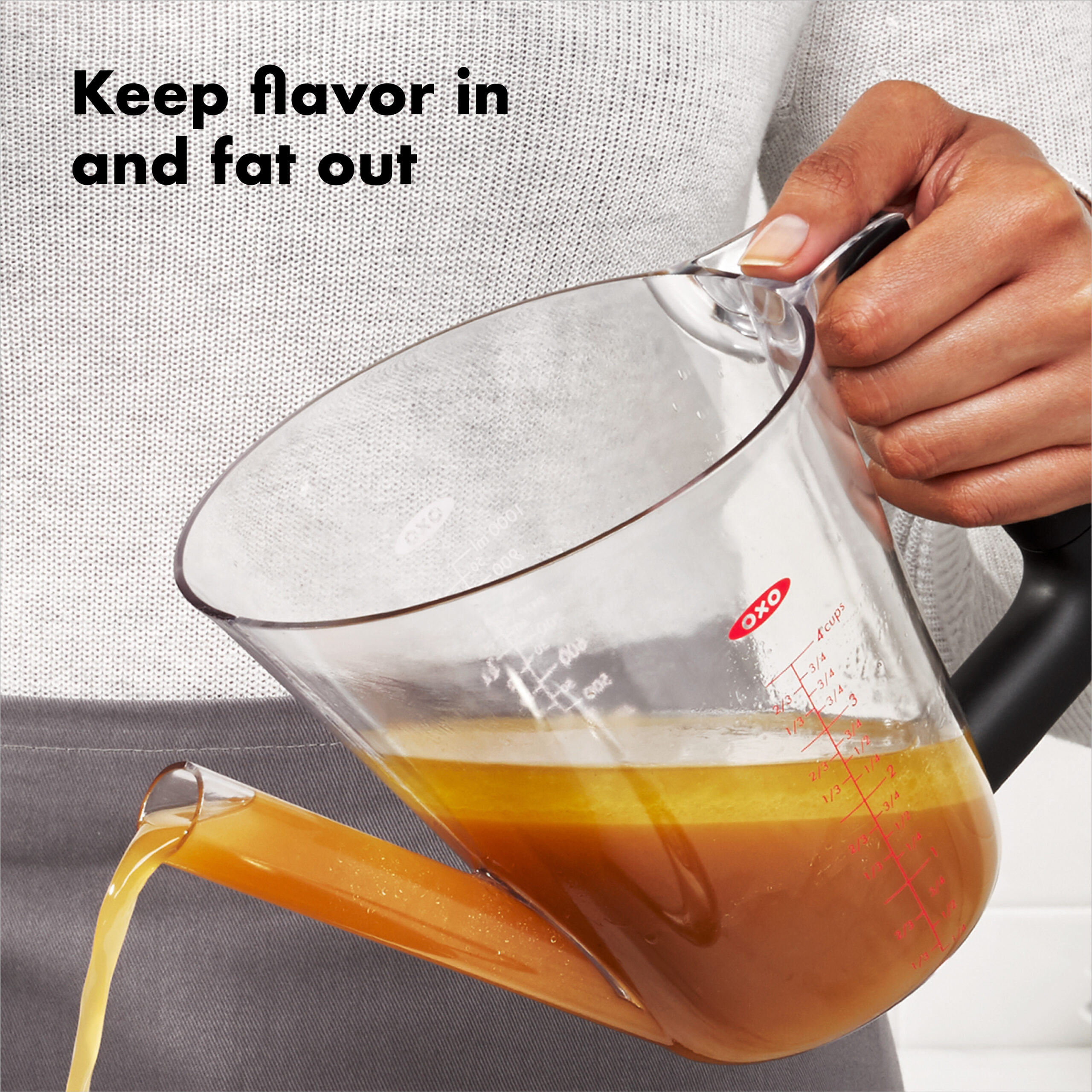 OXO Good Grips 4 Cup/1L Fat Seperator - Image 5