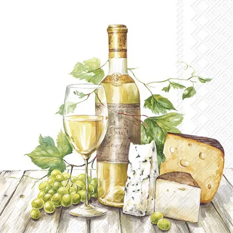IHR Cocktail White Wine Tasting Napkin
