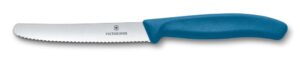 Victorinox Serrated Knife 11cm – Blue