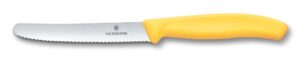 Victorinox Serrated Knife 11cm – Yellow