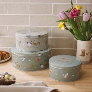 Hen House Lane by Cooksmart Round Cake Tins Set of 3