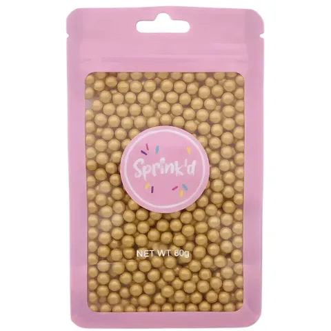 Sprink'd Sugar Balls Gold 4mm 60g