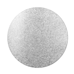 6mm MDF Round Cake Board – Silver – 35cm/14in